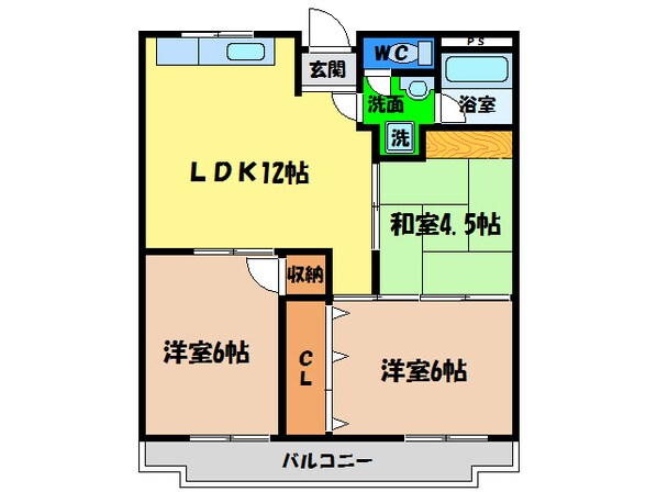 第２サニーハイツの物件間取画像